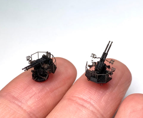 バンカースタジオ WS35015 1/350 WWIIアメリカ海軍 ボフォース 40mm連装機銃 初期型