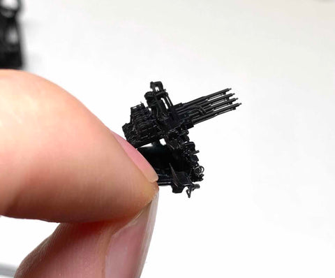 バンカースタジオ WS20034 1/200 WWIIアメリカ海軍 1.1インチ四連装対空機銃(Mk.44照準器)
