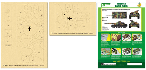 J's Work PPA5077 エアブラシ用迷彩マスキング 1/35 AMX-30B カモフラージュ