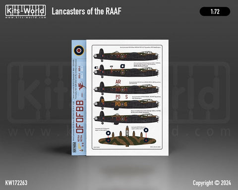 キッツワールド KW172263 1/72  オーストラリア空軍のアブロ ランカスター B.III B-Beer ND764/OF-B 97 飛行隊。B.III H-Harry W4301/AR-H 460 飛行隊…