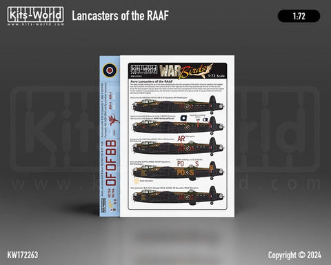 キッツワールド KW172263 1/72  オーストラリア空軍のアブロ ランカスター B.III B-Beer ND764/OF-B 97 飛行隊。B.III H-Harry W4301/AR-H 460 飛行隊…