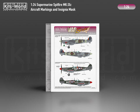 Kitsworld KWM24002 1/24 Spitfire Mk. IXc, BS119/YO-A, flown by Flight Lieutenant Donald Morrison, No. 401 Squadron, based at RAF Lympne
