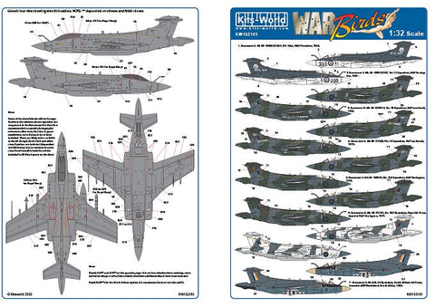 キッツワールド KW132151 1/32 イギリス空軍 バッカニア デカールセット