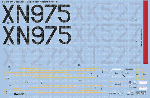 キッツワールド KW132152 1/32 バッカニア デカールセットRAF 他