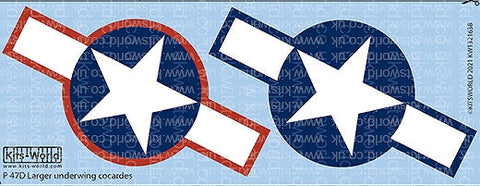 キッツワールド KW132163 P 47C/Ds 第56戦闘群 デカールセット