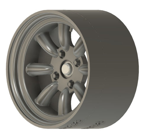 ケイスタイル KS-PA20 1/24 KS-CU4 専用 15 インチ８本スポークホイール