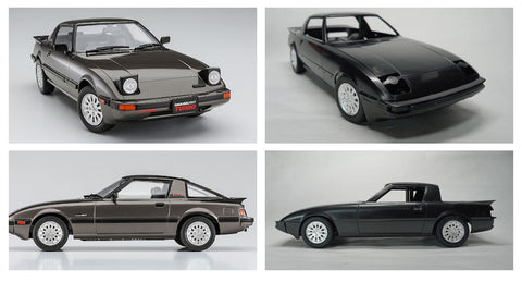 ケイスタイル KS-ST2 1/24 ハセガワ製SA22CマツダサバンナRX7用ローダウンパーツ（前中期型対応）