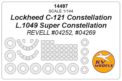 KVモデル 14497 1/144 ロッキード C-121 コンステレーション / L.1049 スーパーコンステレーション (レベル #04252, #04269)
