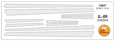 KVモデル 14827 1/144 イリューシン IL-86 (ズベズダ #7001, #7025)
