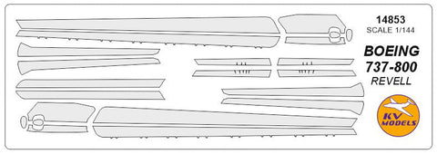 KVモデル 14853 1/144 ボーイング 737-800 (レベル #04268, #04245, #04238, #04241, #04271, #04202, #64202, #64268)