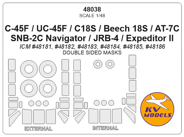KVモデル 48038 1/48 C-45F / UC-45F / C18S / Beech 18S / AT-7C / SNB-2C ナビ ...