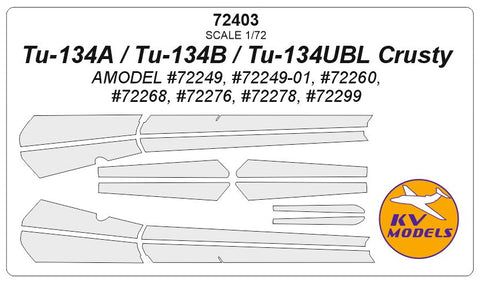 KVモデル 72403 1/72 Tu-134
