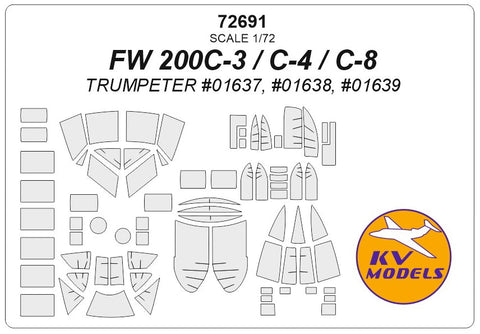KVモデル 72691 1/72 FW 200C-3 / FW 200C-4 / FW 200C-8 (トランぺッター)