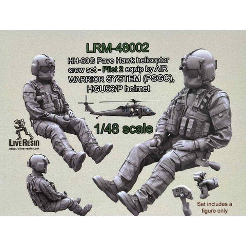 ライブレジン LRM48002 1/48 現用 アメリカ HH-60G ペイブホークパイロット 2