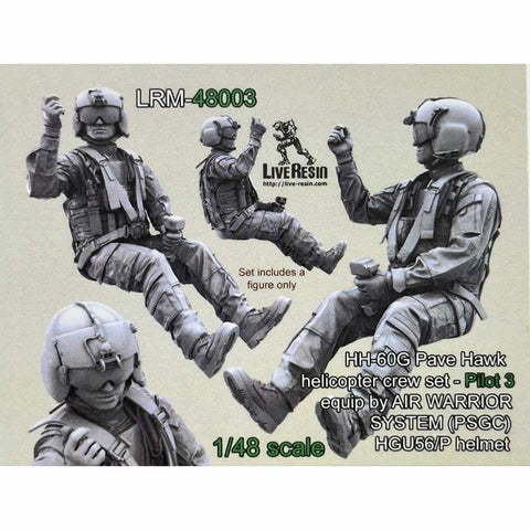 ライブレジン LRM48003 1/48 現用 アメリカ HH-60G ペイブホークパイロット 3