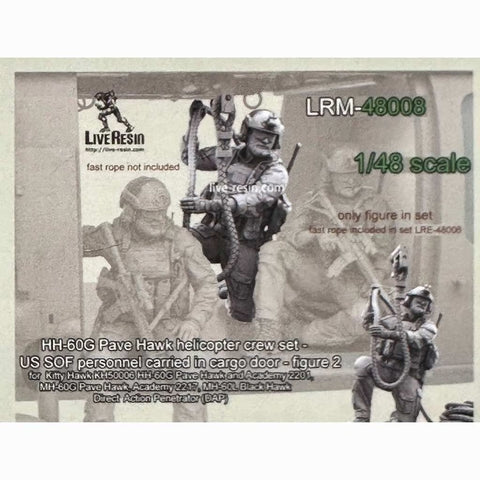 ライブレジン LRM48008 1/48 現用 アメリカ HH-60G ペイブホーク クルーセット SOF 特殊作戦部隊 2