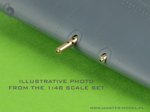 マスター AM-32-126 1/32 F4F-3 ワイルドキャット 後期型 丸穴付き .50 ブローニング砲身とピトー管 (2種)