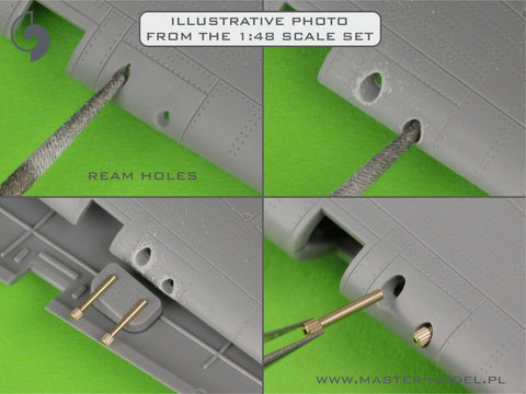 マスター AM-32-130 1/32 ホーカー ハリケーン Mk.IIb ブローニング .303 口径バレルチップ・ビードサイトマウント