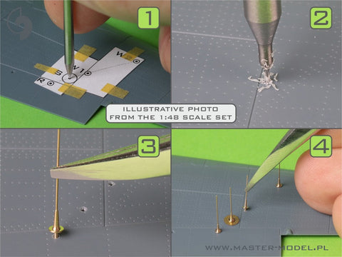 マスター AM-32-135 1/32 FW 190 A6-A7/R11 夜間戦闘機 - FuG217 "ネプチューン" アンテナ