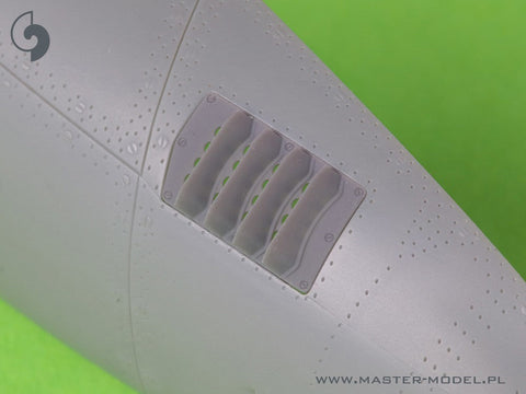 マスター AM-32-138 1/32 P-51 マスタング - キャブレターエアフィルターカバー - RAF ルーバータイプ - バージョン B (タミヤ用)