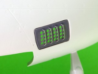 マスター AM-32-140 1/32 P-51 マスタング - キャブレター エアフィルター カバー - RAF ルーバータイプ - バージョンA (レベル用)