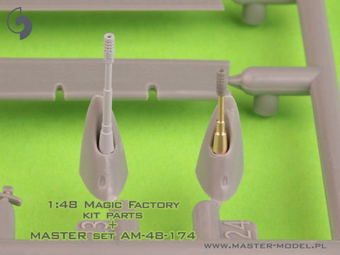 マスター AM-48-174 1/48 A-4 スカイホーク - コルト Mk12 20mm オートキャノン バレル