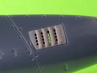 マスター AM-48-194 1/48 P-51 マスタング - キャブレター エアフィルター カバー - RAF ルーバータイプ - バージョンB (モンモデル用)