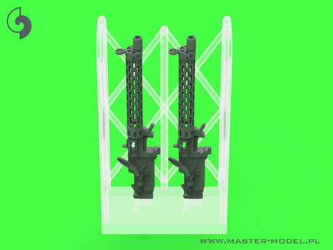 マスター AM-72-170 1/72 WWI ドイツ シュパンダウ LMG 08/15 機関銃 (2丁) - ロングチャージングハンドル付き