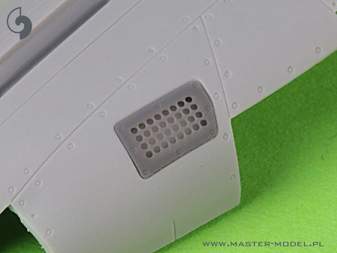 マスター AM-72-171 1/72 P-51 マスタング - キャブレターエアフィルターカバー - 標準穴タイプ (アロマホビー用)