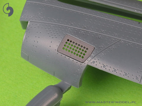 マスター AM-72-174 1/72 P-51 マスタング - キャブレターエアフィルターカバー - 標準穴タイプ（エデュアルド用）