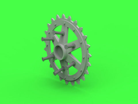 マスター GM-35-037 1/35 ポーランド 軽戦車7TP - 駆動輪 & エンジングリル (IBG用)