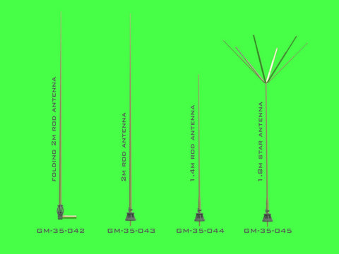 マスター GM-35-043 1/35 WWII ドイツ 2mロッドアンテナ Fu 5無線機用(１本)