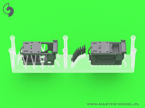 マスター GM-35-063 1/35 ブローニング M2HB .50 口径 (12.7mm)  戦車マウント用機関銃 - WWII型 (初期のトレイを備えた初期の M23 クレードル)