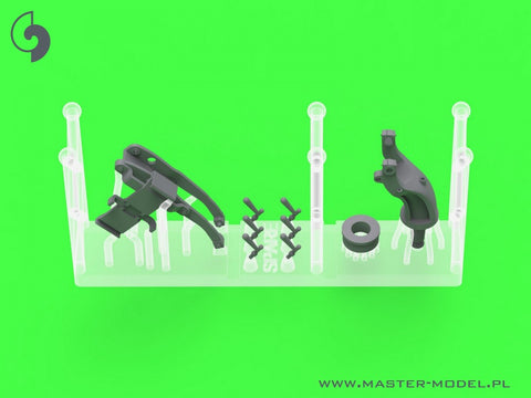 マスター GM-35-070 1/35 ブローニング M2HB .50 cal (12,7mm) - M10 駆逐戦車 (D70627 cradle with スモール50 弾薬缶 D68375)