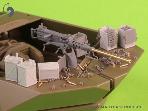 マスター GM-35-070 1/35 ブローニング M2HB .50 cal (12,7mm) - M10 駆逐戦車 (D70627 cradle with スモール50 弾薬缶 D68375)