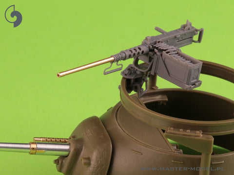 マスター GM-35-073 1/35 ブローニング M2HB .50 cal (12,7mm) - M49 リングマウント用 (D40721 キャリッジ/D40733 クレイドル/D40731 修理済み弾薬缶 or D90078 トレイ)