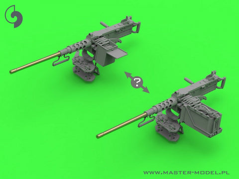 マスター GM-35-073 1/35 ブローニング M2HB .50 cal (12,7mm) - M49 リングマウント用 (D40721 キャリッジ/D40733 クレイドル/D40731 修理済み弾薬缶 or D90078 トレイ)