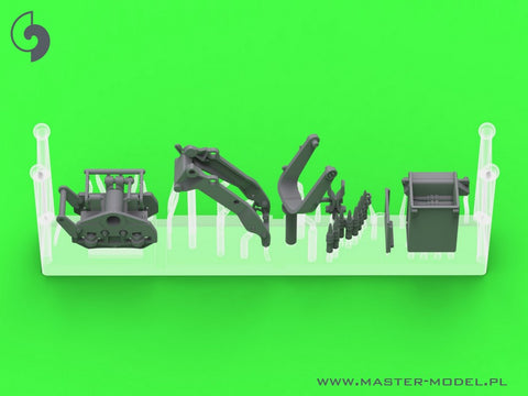 マスター GM-35-073 1/35 ブローニング M2HB .50 cal (12,7mm) - M49 リングマウント用 (D40721 キャリッジ/D40733 クレイドル/D40731 修理済み弾薬缶 or D90078 トレイ)