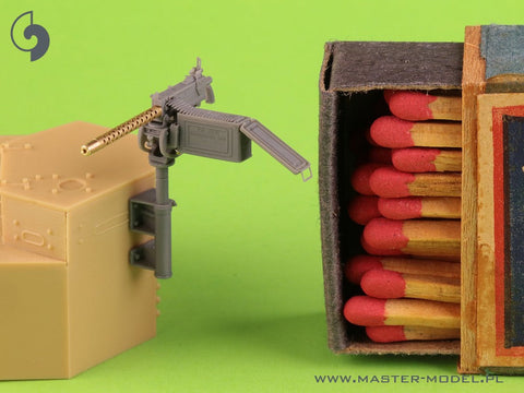 マスター GM-35-087 1/35 ブローニング M1919 A4 .30 cal (7,62mm) - 対空M20 マウント (M3 スチュアート) or D7431 cradle (M3スカウトカー用)