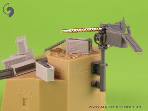 マスター GM-35-087 1/35 ブローニング M1919 A4 .30 cal (7,62mm) - 対空M20 マウント (M3 スチュアート) or D7431 cradle (M3スカウトカー用)