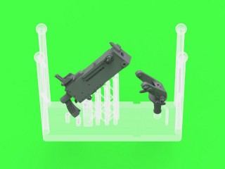 マスター GM-35-088 1/35 ブローニング M1919 A4 .30口径 (7,62mm) - M2トライポッドのマシンガン (M1弾薬箱付き)