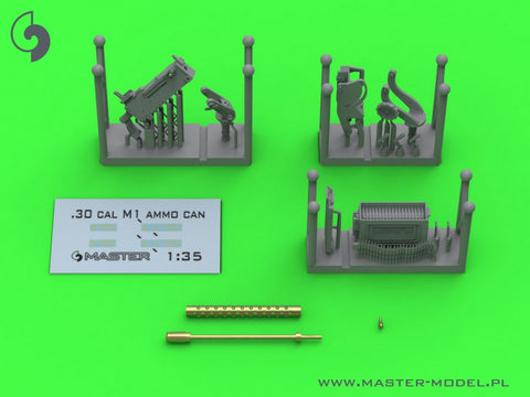 マスター GM-35-092 1/35 ブローニングM1919 - E6160マウント - M4シャーマン戦車やT17E1スタッグハウンド軽装甲車などに使用