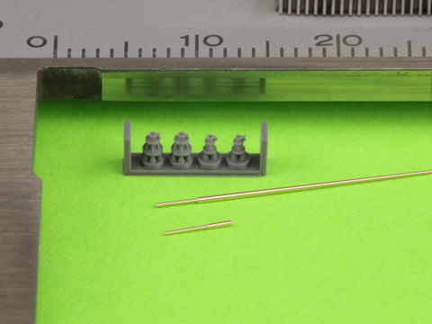 マスター GM-72-018 1/72 WWII ドイツ 2mロッドアンテナ Fu 5無線機用(１本)