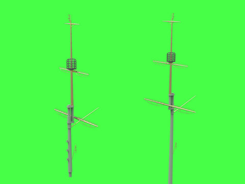 マスター SM-350-117 1/350 SMS フィリブス マスト、ヤード、その他パーツ(トランぺッター用)