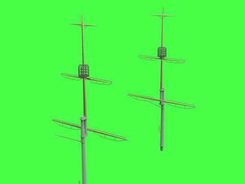 マスター SM-350-117 1/350 SMS フィリブス マスト、ヤード、その他パーツ(トランぺッター用)