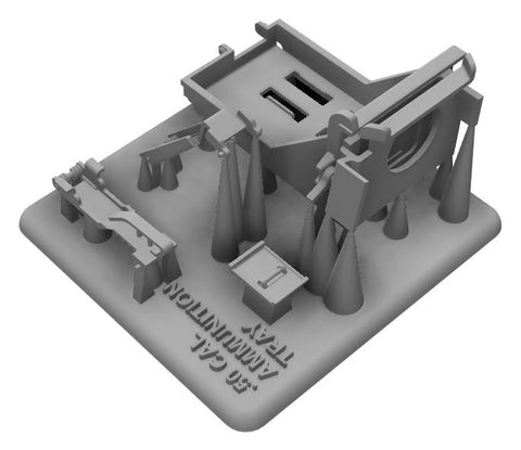 MJミニチュア MJEZ35020 1/35 .50 CAL 弾薬箱トレイ