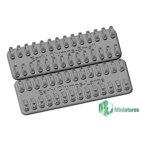 MJミニチュア MJEZ35036 1/35 WWII ドイツ軍クランプセット 前期型 使い切りタイプ