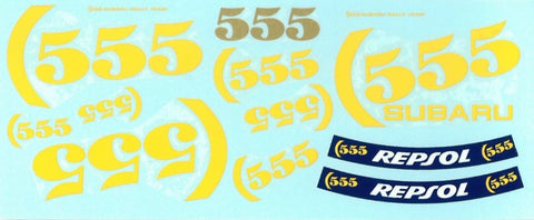 MSMクリエイション MSMD013 1/24 スバル インプレッサ WRX 555 タバコデカール (ハセガワ対応)