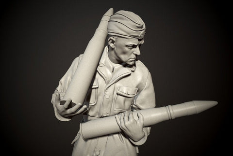 パンツァーアート FI35-101 1/35 武装親衛隊 弾薬準備中の戦車兵 No1