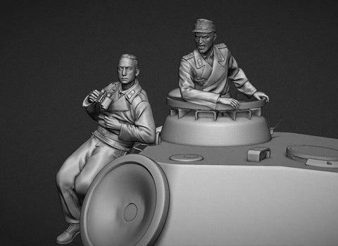 パンツァーアート FI35-109 1/35 ノルマンディーのパンサークルー セット